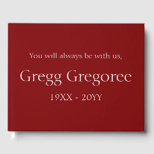 Basic & Plain Memories Guestbook