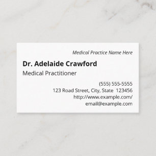 Basic, Plain & Minimal Business Card