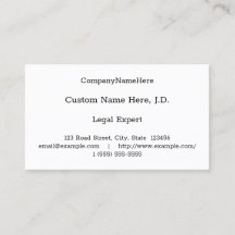 Basic Professional Business Card
