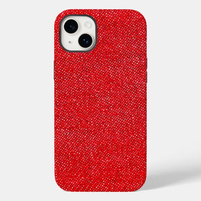 Basic Red Fabric  Case-Mate iPhone Case (Back)