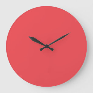 Basic Red Large Clock