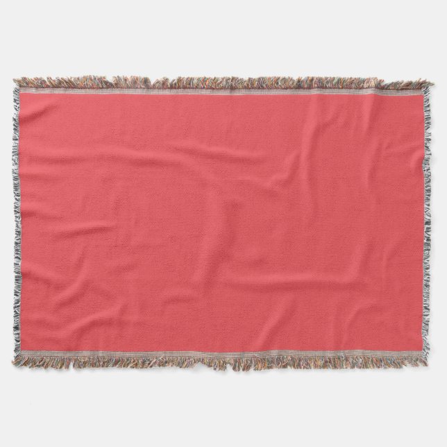 Basic Red Throw Blanket (Front)
