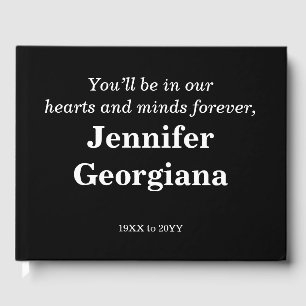 Basic & Respectable Funeral/Memorial Guestbook