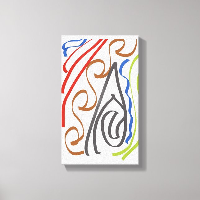 Basic ribbon art by RRW 2026 Canvas Print (Front)