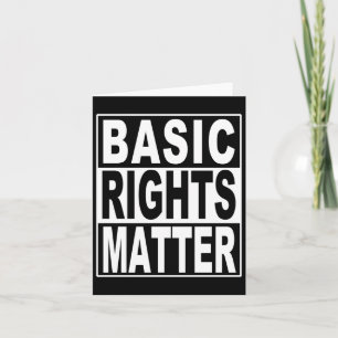 Basic Rights Protest Design For Democracy Sticker  Card