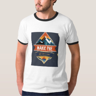 Basic Ringer White and black colour T-Shirts