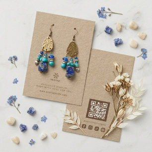 Basic Rustic Brown Jewellery Display Logo TMF26 Business Card