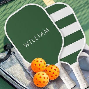 Basic Simple Green Modern Personalised Pickleball Paddle
