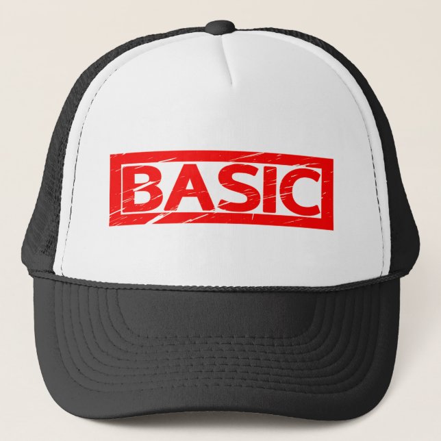 Basic Stamp Trucker Hat (Front)