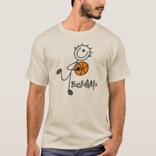 Basic Stick Figure Basketball T-shirts and Gifts