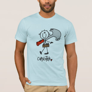 Basic Stick Figure Carpenter Tshirts and Gifts