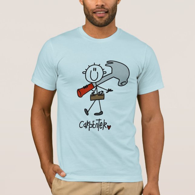 Basic Stick Figure Carpenter Tshirts and Gifts (Front)