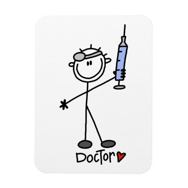 Basic Stick Figure Doctor Magnet (Vertical)