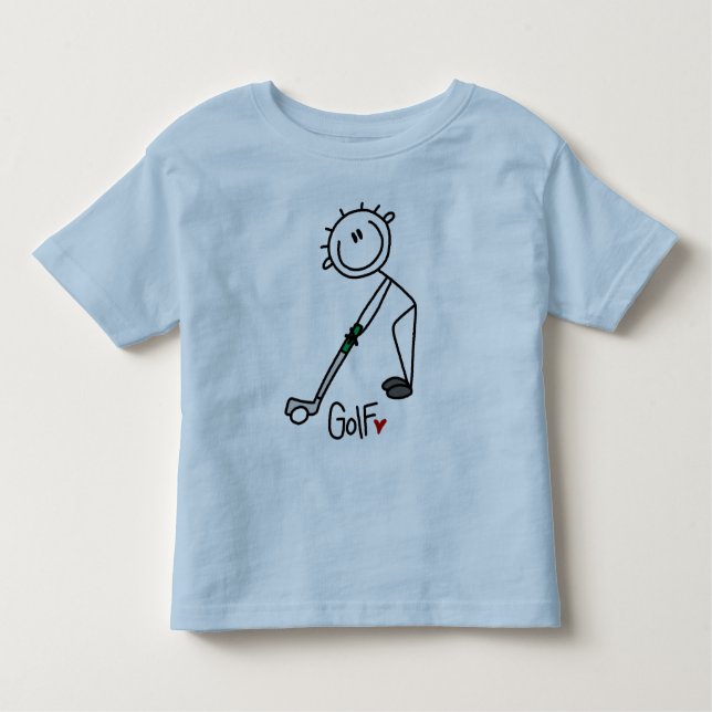 Basic Stick Figure Golf T-shirts and Gifts (Front)