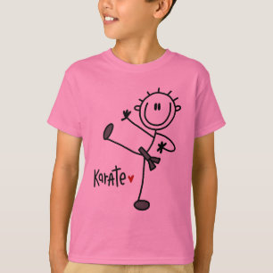 Basic Stick Figure Karate T-shirts and Gifts