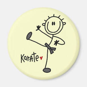 Basic Stick Figure Karate T-shirts and Gifts Magnet