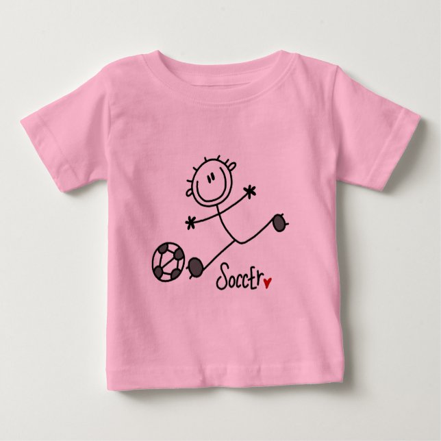Basic Stick Figure Soccer T-shirts and Gifts (Front)