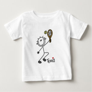Basic Stick Figure Tennis Tshirts and Gifts