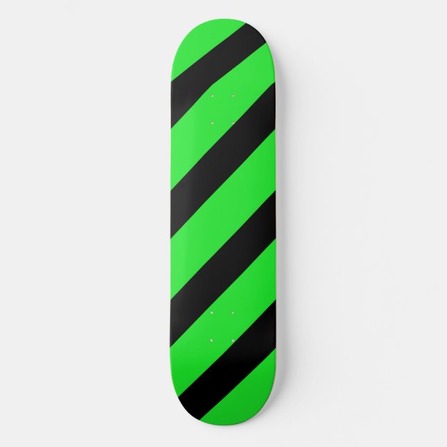 Basic Stripe 1 Green Skateboard (Front)