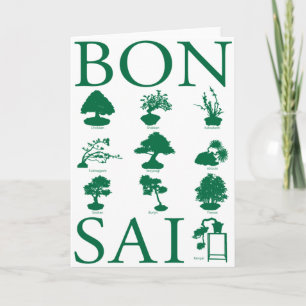 Basic Styles of Bonsai Tree Card