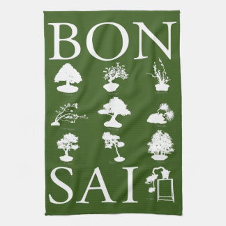 Basic Styles of Bonsai Tree Tea Towel