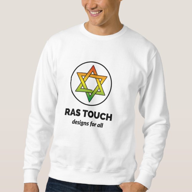 Basic Sweat Shirt- Ras Touch Star Sweatshirt (Front)
