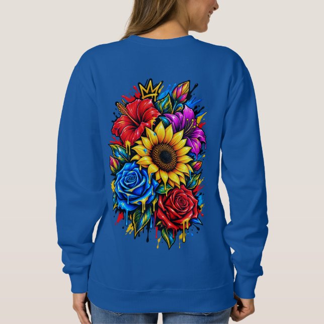 Basic Sweatshirt Flowers (Back)