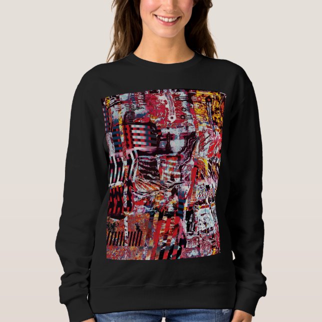 Basic Sweatshirt – Fragmented Pulse (Front)