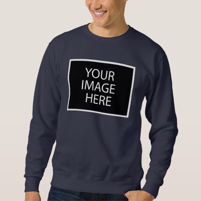 Basic Sweatshirt: Navy Blue Sweatshirt (Front)