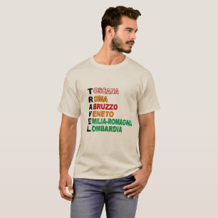Basic T-shirt sand TRAVEL ITALY