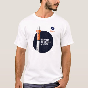 Basic T-Shirt Skyhigh on alcohol and O2
