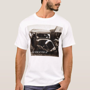 Basic T-shirt with classic car crash  and Ctrl z