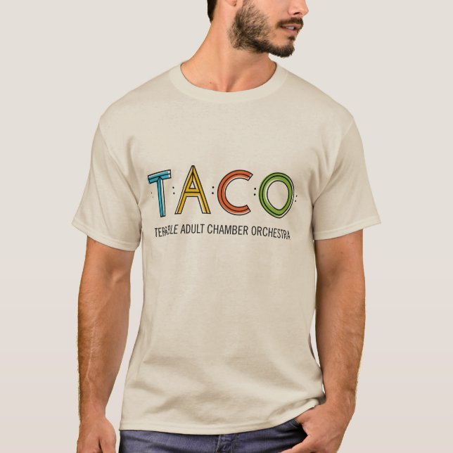 Basic TACO T-Shirt, Sand T-Shirt (Front)