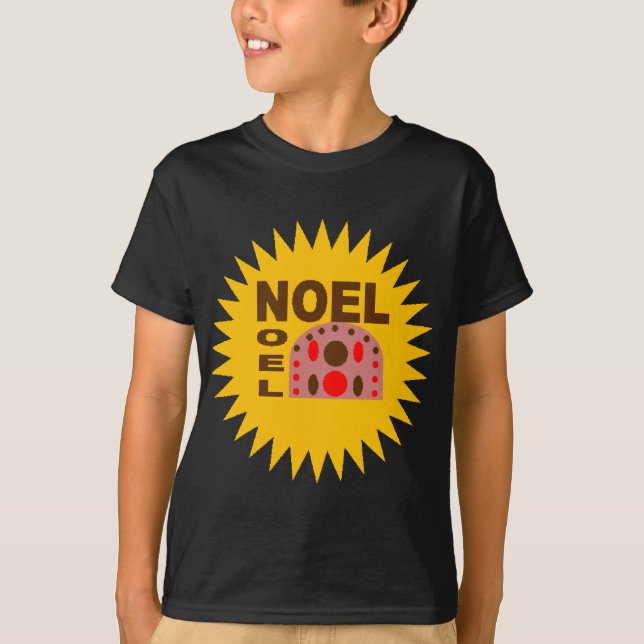 Basic tee-shirt black Design CHRISTMAS CAKE T-Shirt (Front)