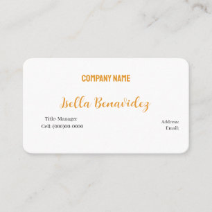 BASIC TEMPLATE BUSINESS CARD