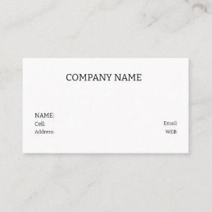 BASIC TEMPLATE BUSINESS CARD
