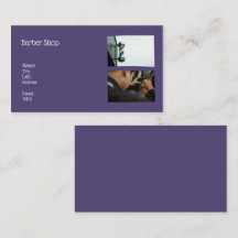 BASIC TEMPLATE BUSINESS CARD barber shop 