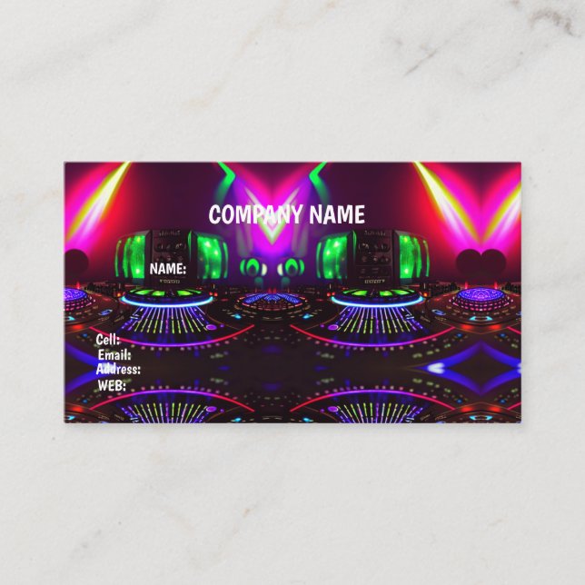BASIC TEMPLATE BUSINESS CARD DJAY (Front)