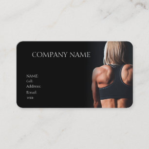 BASIC TEMPLATE BUSINESS CARD gym