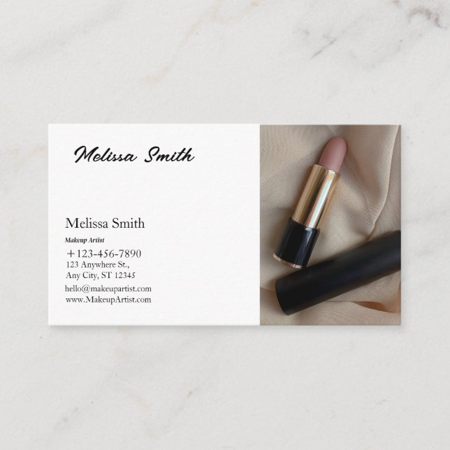 BASIC TEMPLATE BUSINESS CARD MAKEUP ARTIST (Front)