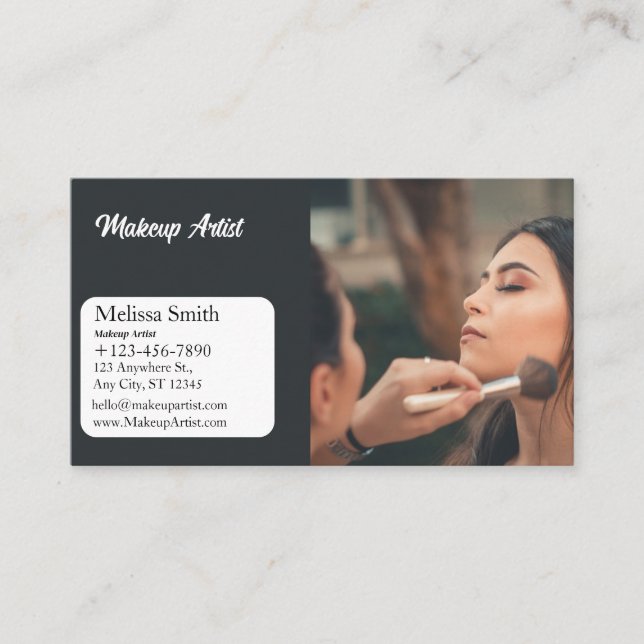 BASIC TEMPLATE BUSINESS CARD MAKEUP ARTIST (Front)