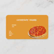 BASIC TEMPLATE BUSINESS CARD PIZZA