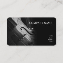 BASIC TEMPLATE BUSINESS CARD, VIOLIN. 
