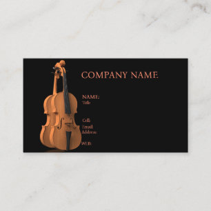 BASIC TEMPLATE BUSINESS CARD VIOLIN, MUSIC,INSTRUM