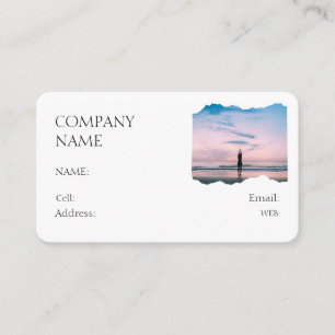 BASIC TEMPLATE BUSINESS CARD yoga