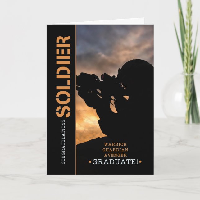 Basic Training Graduate Congratulations Recruit Card (Front)