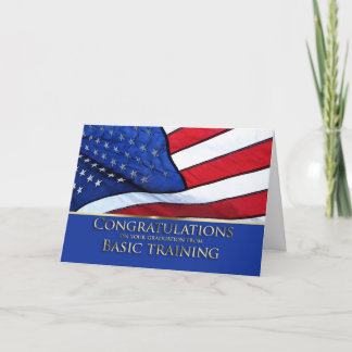 Basic Training Graduation Congratulations- America Card