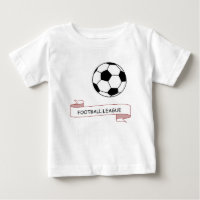 Basic tshirt for babies football league 