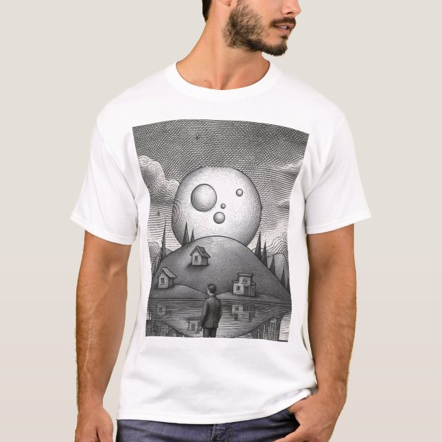 Basic Tshirt with a design  (Front)