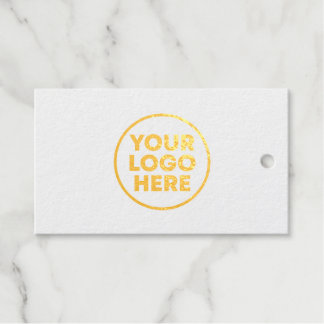 Basic White 3.5" x 2" Foil Tag Business Cards